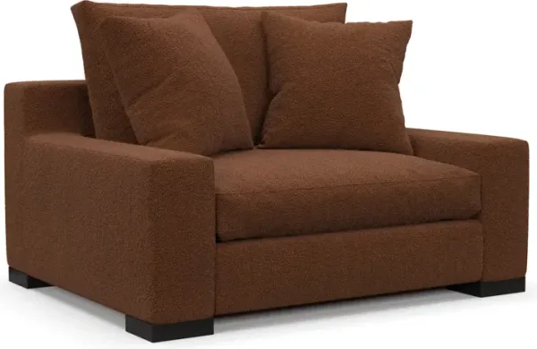 Ethan Foam Comfort Chair and a Half - Nora Chocolate