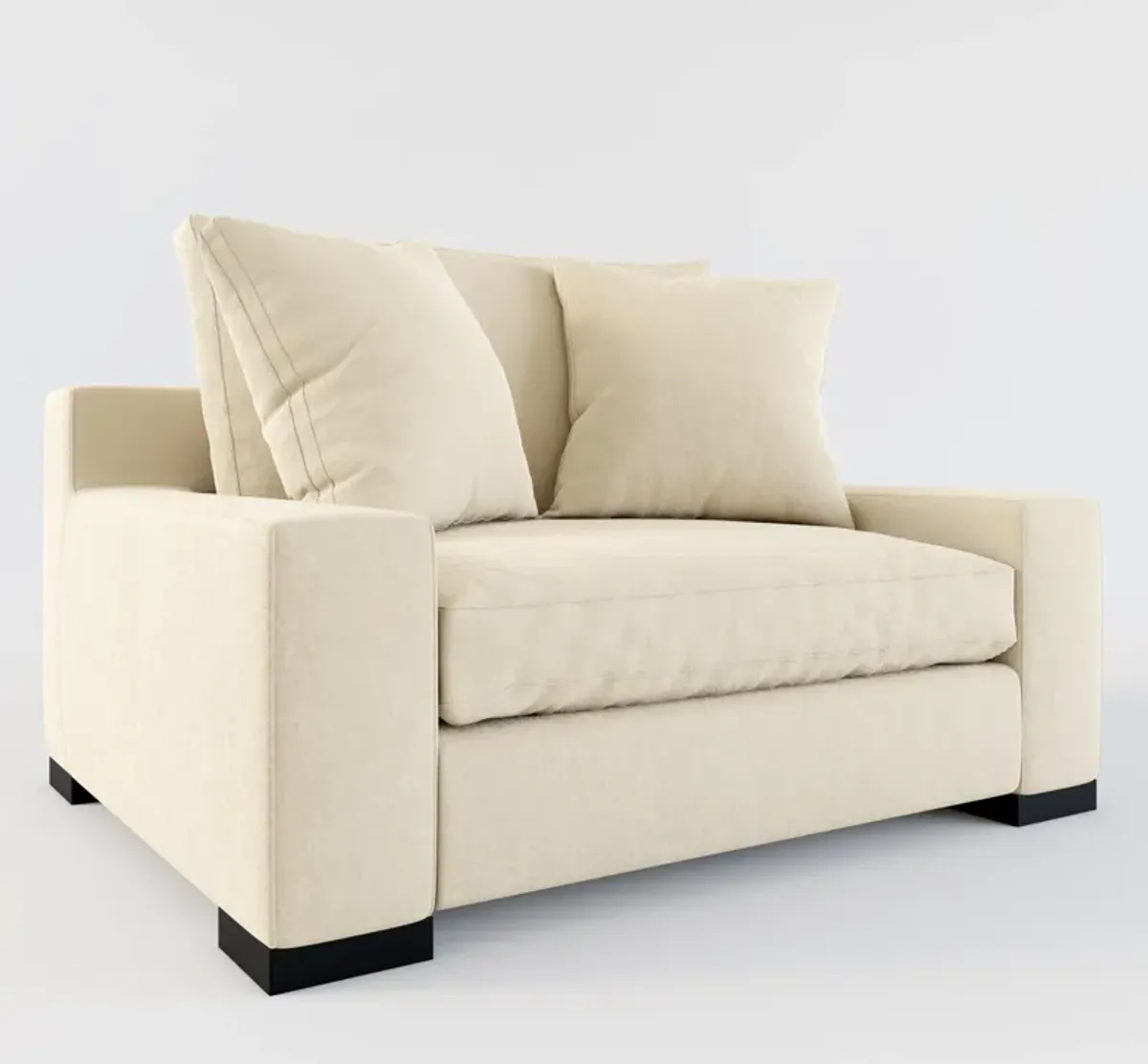 Ethan Hybrid Comfort Chair and a Half - Merrimac Ecru