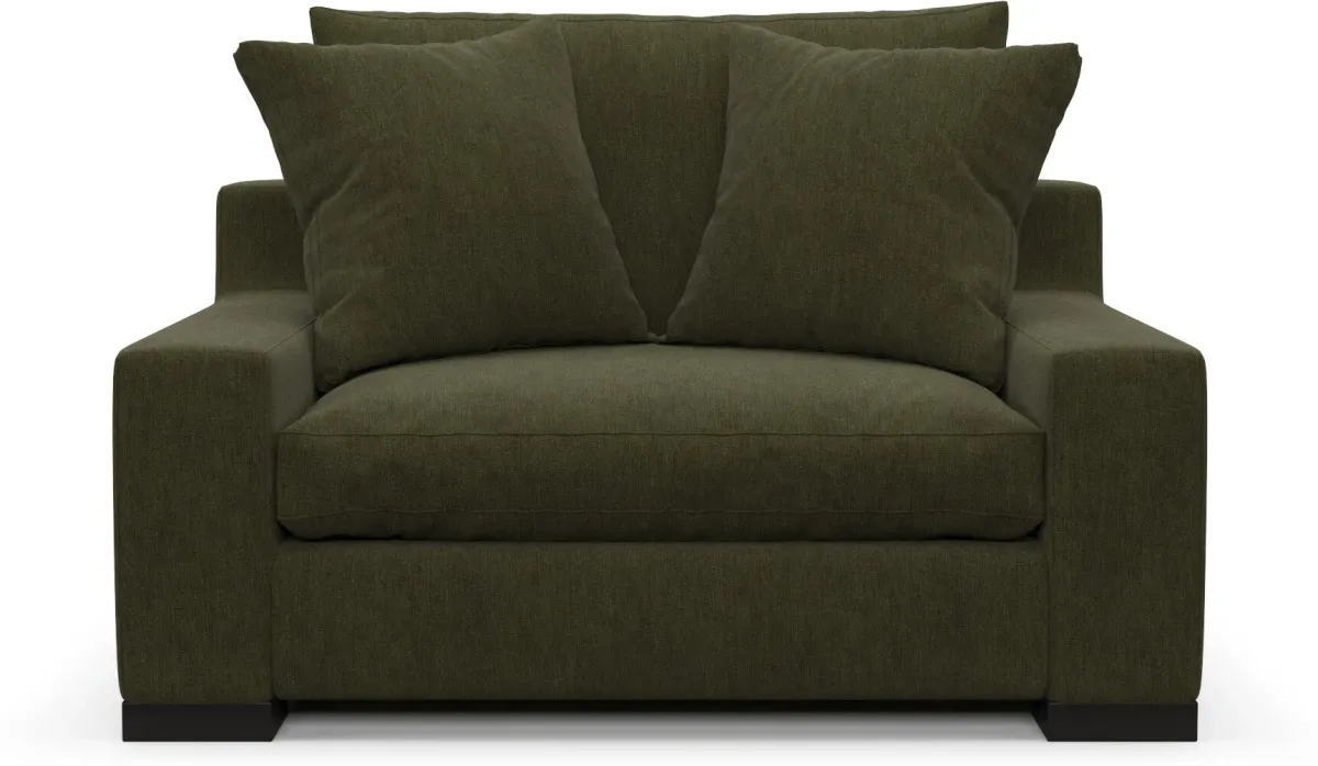 Ethan Hybrid Comfort Chair and a Half - Marina Moss