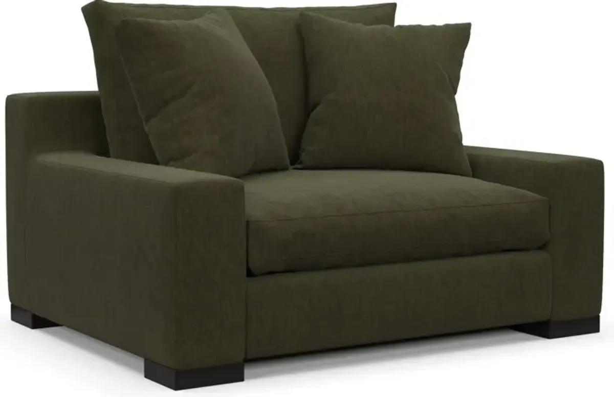 Ethan Hybrid Comfort Chair and a Half - Marina Moss