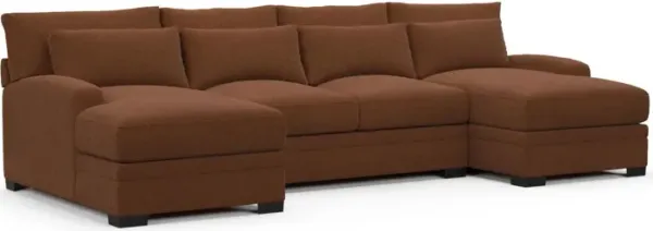Boston Hybrid Comfort Sectional - Nora Chocolate