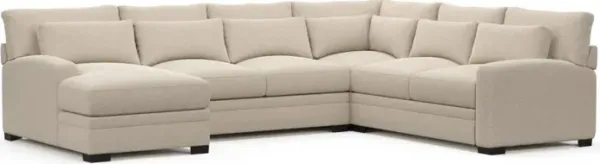 Boston Hybrid Comfort Sectional - Basker Antique