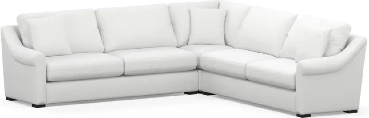 Bowery Foam Comfort 3-Piece Sectional - Lovie Chalk