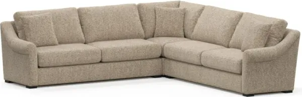 Bowery Foam Comfort Sectional - Haley Sand