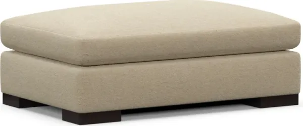 Ethan Foam Comfort Ottoman - Midcentury Sand