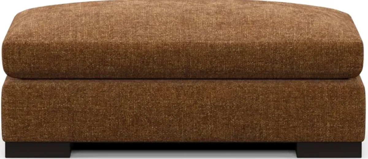Ethan Hybrid Comfort Ottoman - Sundar Spice