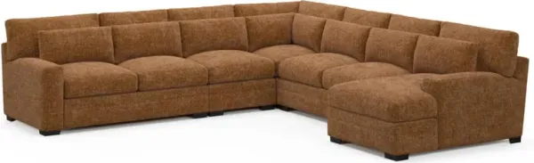 Boston Hybrid Comfort Sectional - Sundar Spice