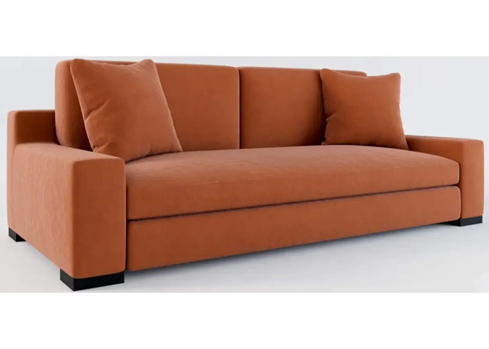 Ethan Foam Comfort Sofa - Merrimac Brick