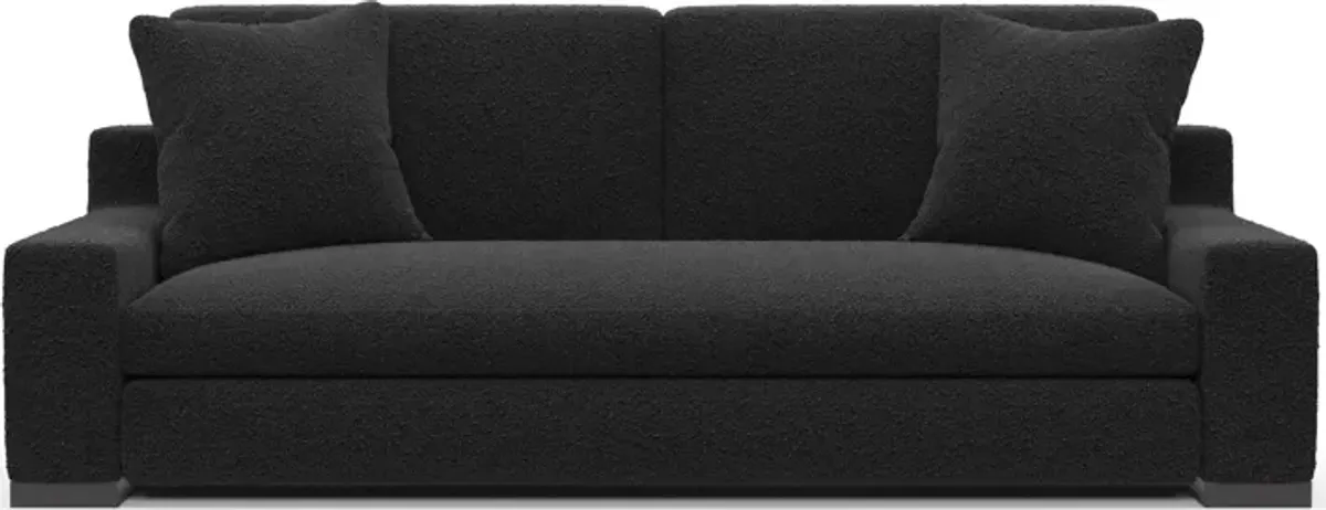 Ethan Foam Comfort Sofa - Bloke Obsidian