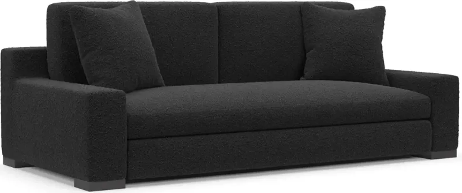 Ethan Foam Comfort Sofa - Bloke Obsidian