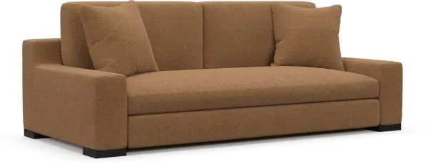 Ethan Hybrid Comfort Sofa - Texel Caramel