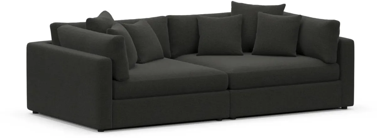 Sasha Foam Comfort Sofa - Liv Onyx