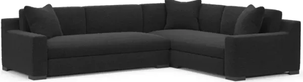 Ethan Hybrid Comfort 2-Piece Sectional with Left-Facing Sofa - Bloke Obsidian
