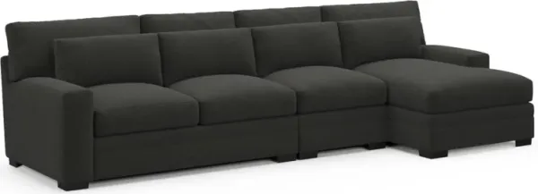 Boston Foam Comfort Sectional - Liv Onyx