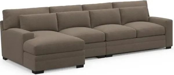 Boston Foam Comfort Sectional - Liv Umber
