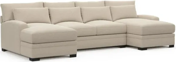 Boston Foam Comfort Sectional - Basker Antique