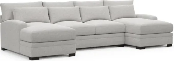 Boston Foam Comfort Sectional - Adario Fog