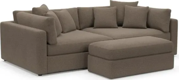Sasha Foam Comfort Sectional - Liv Umber
