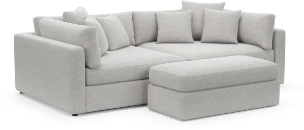 Sasha Foam Comfort Sectional - Adario Fog