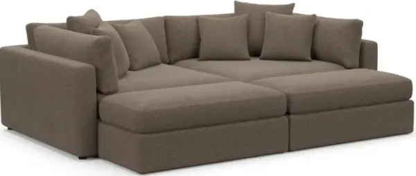 Sasha Foam Comfort Sectional - Liv Umber