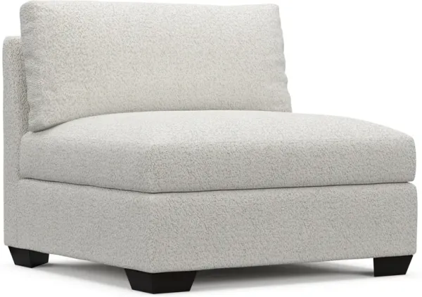 Beckham Foam Comfort Armless Chair - River Rock Ivory
