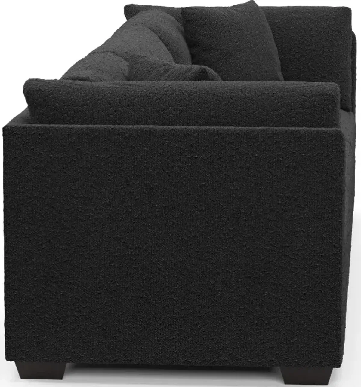 Beckham 3-Piece Foam Comfort Sofa - Bloke Obsidian