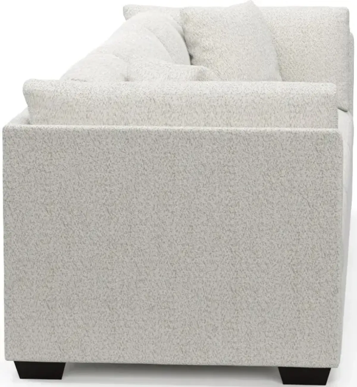 Beckham Foam Comfort 3-Piece Sofa - River Rock Ivory