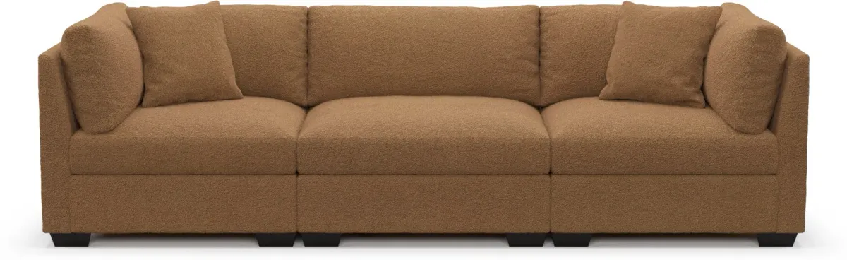 Beckham Foam Comfort Sofa - Texel Caramel