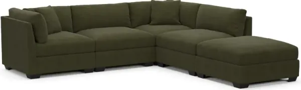 Beckham Foam Comfort Sectional - Marina Moss