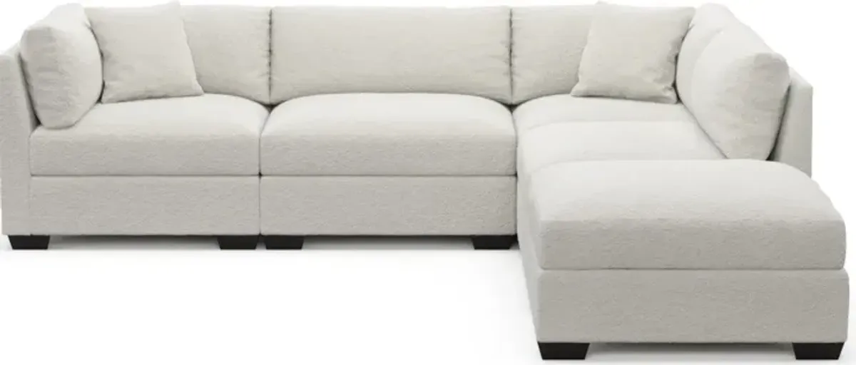 Beckham Foam Comfort Sectional - Texel Gray