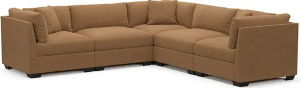 Beckham Foam Comfort Sectional - Texel Caramel
