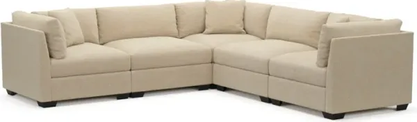 Beckham Foam Comfort Sectional - Midcentury Sand