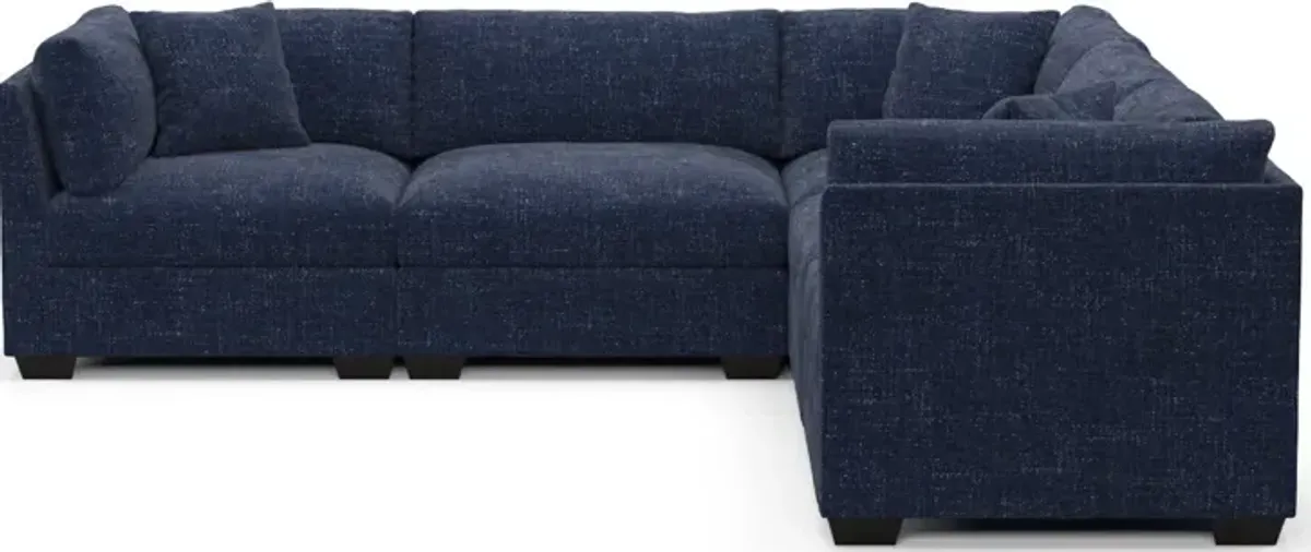 Beckham Foam Comfort Sectional - Sundar Navy