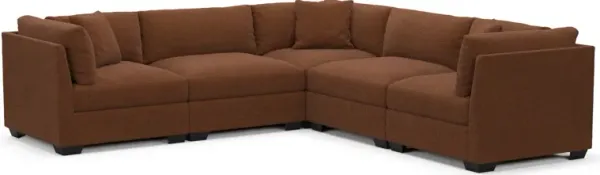 Beckham Foam Comfort Sectional - Nora Chocolate