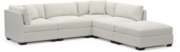 Beckham Hybrid Comfort Sectional - Texel Gray