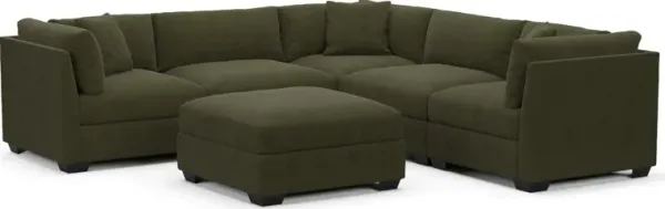 Beckham Hybrid Comfort Sectional - Marina Moss