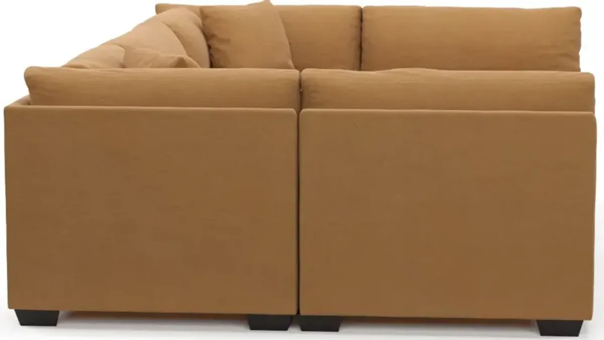 Beckham Hybrid Comfort 6-Piece Pit Sectional - Merrimac Topaz