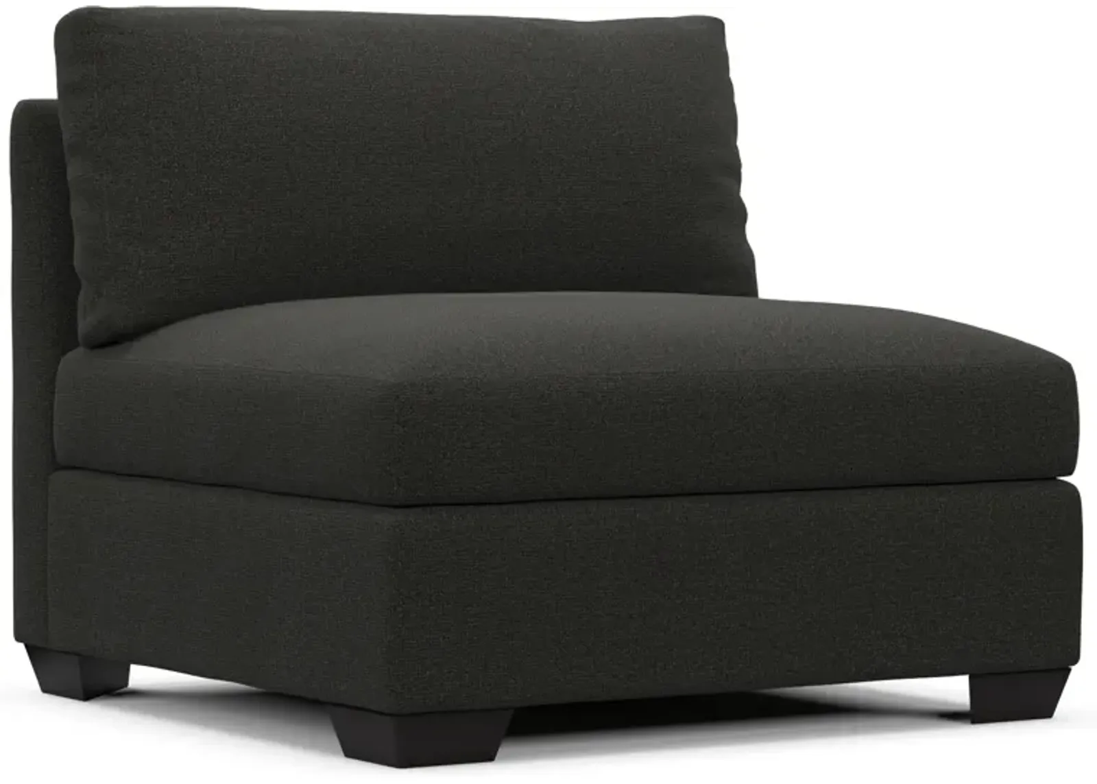 Beckham Foam Comfort Armless Chair - Liv Onyx