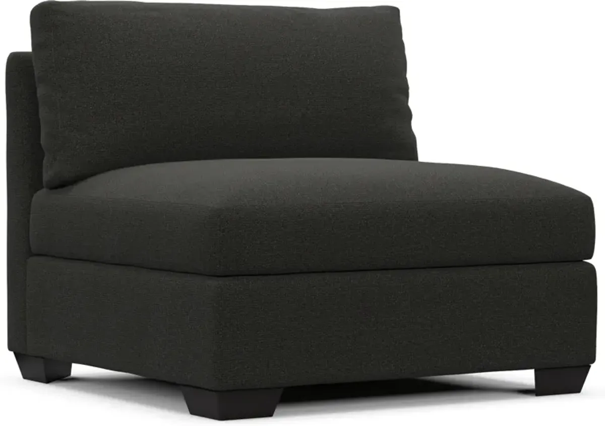 Beckham Foam Comfort Armless Chair - Liv Onyx