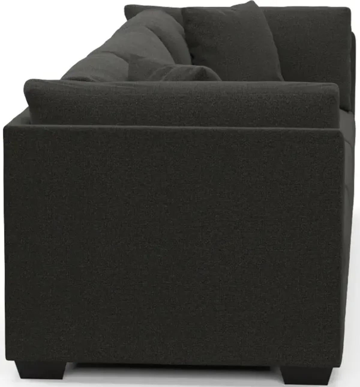 Beckham Foam Comfort 3-Piece Sofa - Liv Onyx