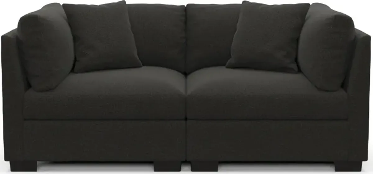 Beckham Hybrid Comfort 2-Piece Sofa - Liv Onyx