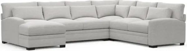 Boston Foam Comfort Sectional - Adario Fog