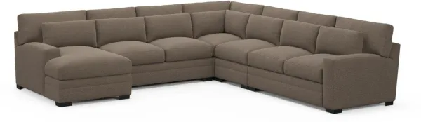 Boston Foam Comfort Sectional - Liv Umber