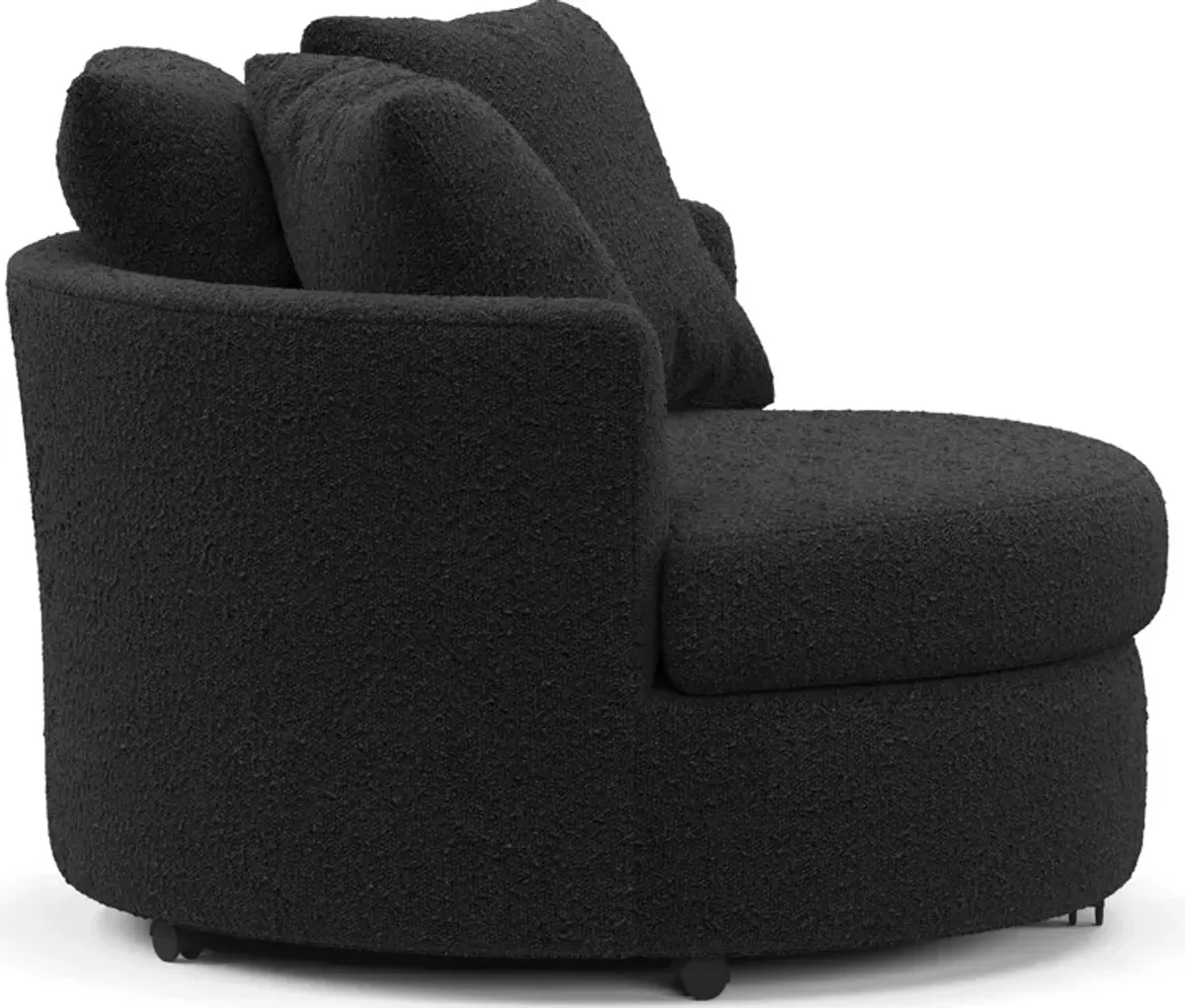 Orren Accent Swivel Chair - Bloke Obsidian