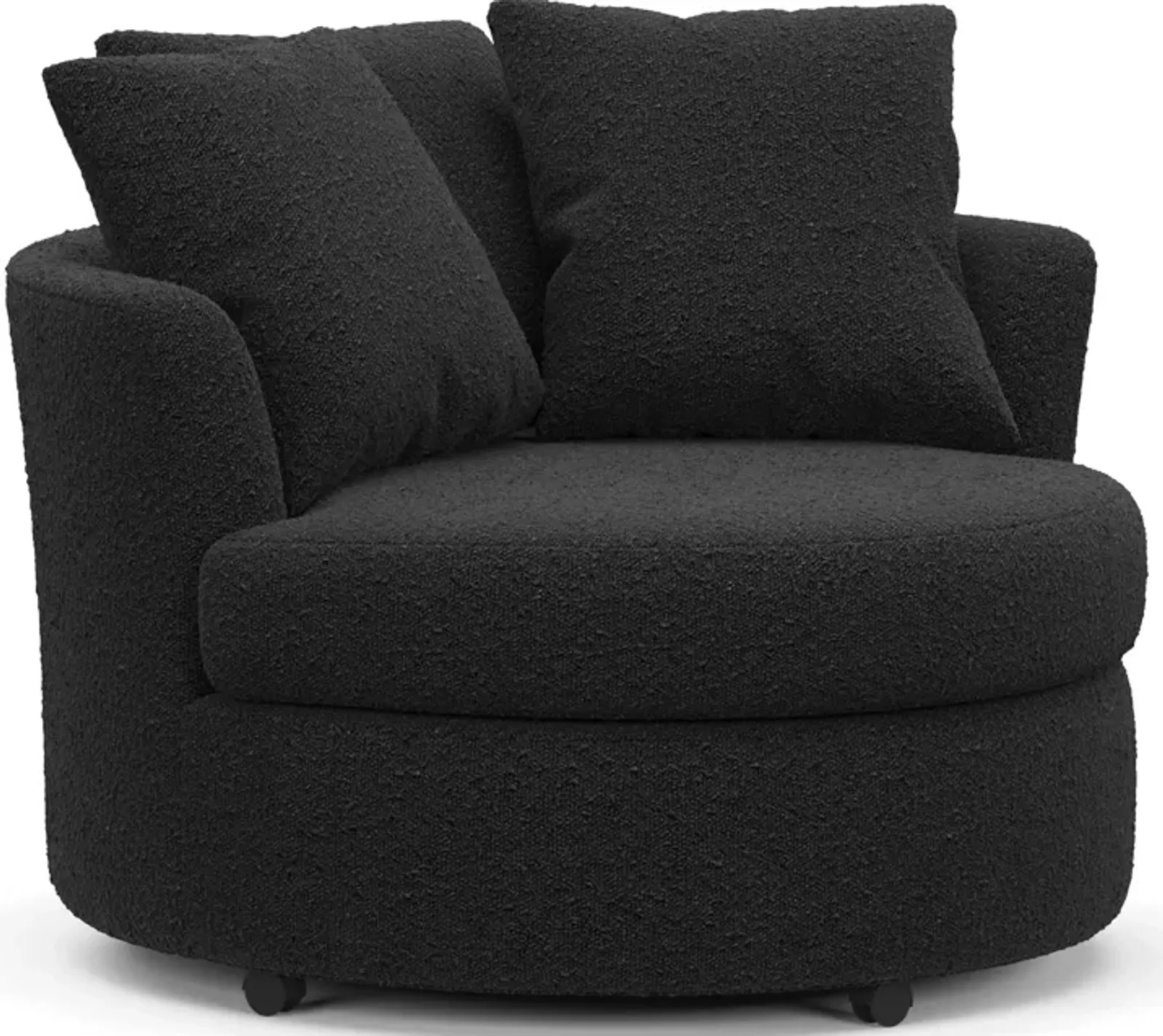 Orren Accent Swivel Chair - Bloke Obsidian