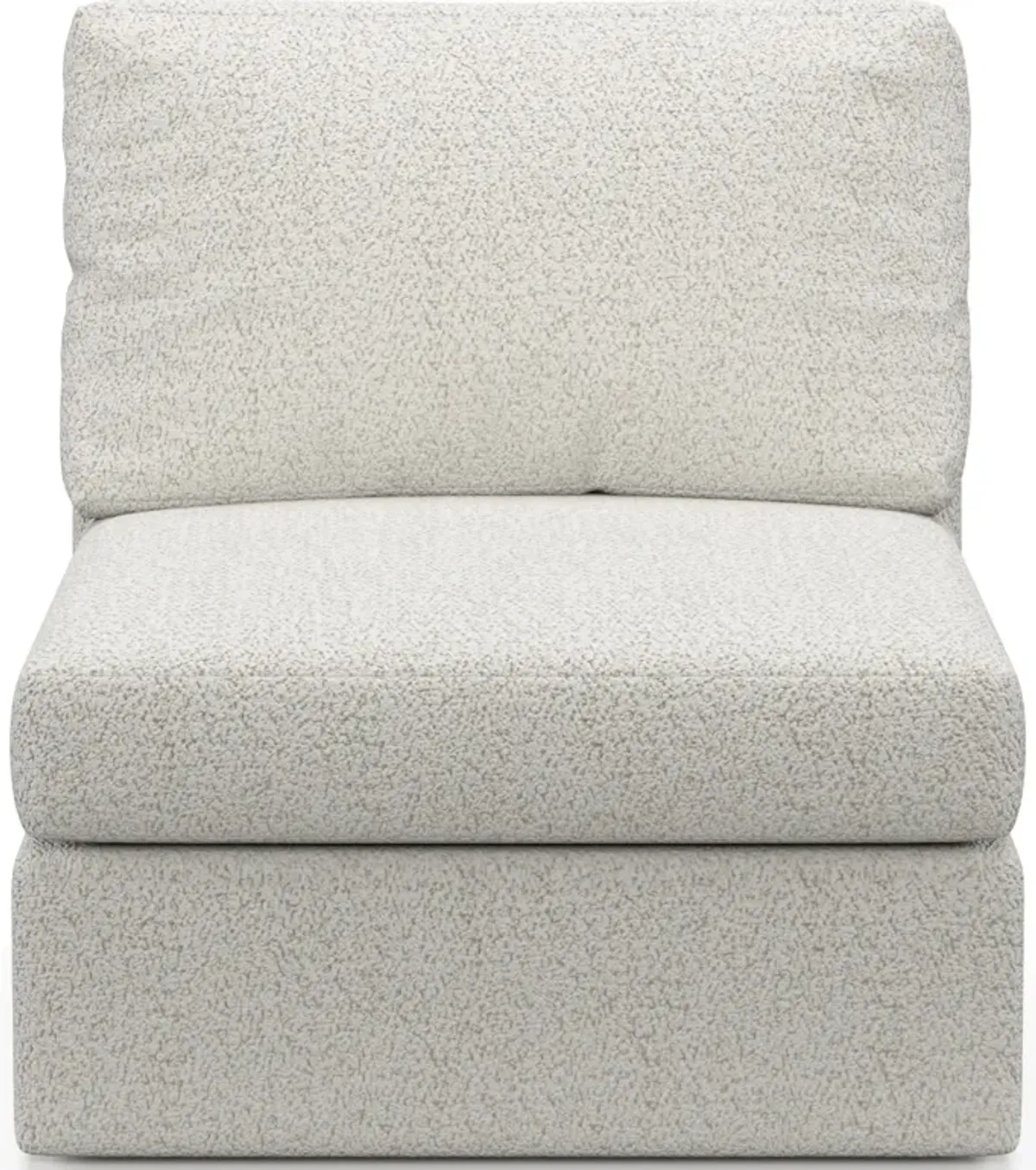 Collin Foam Comfort Armless Chair - River Rock Ivory