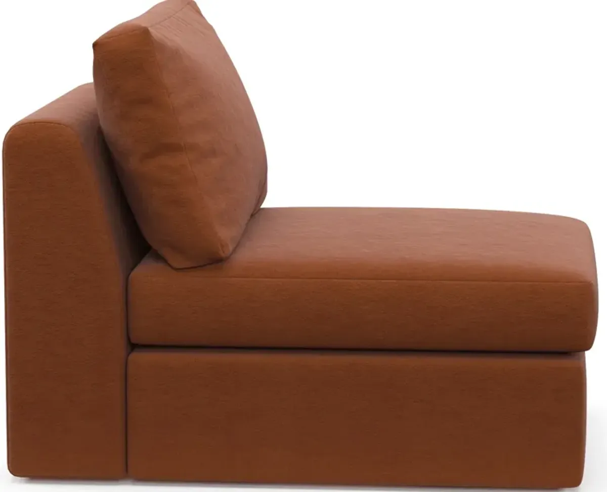 Collin Hybrid Comfort Armless Chair - Merrimac Brick