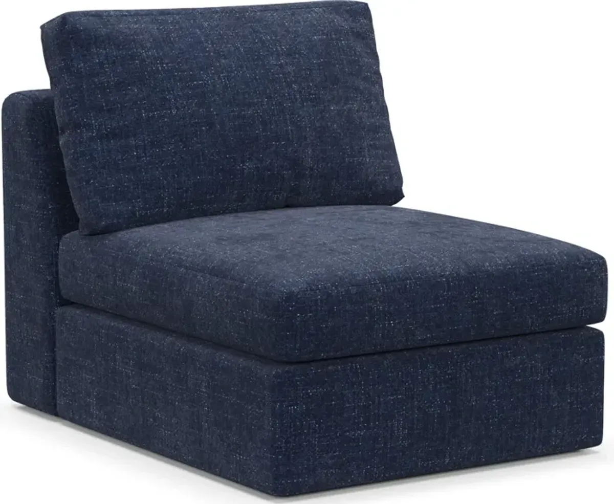 Collin Hybrid Comfort Armless Chair - Sundar Navy
