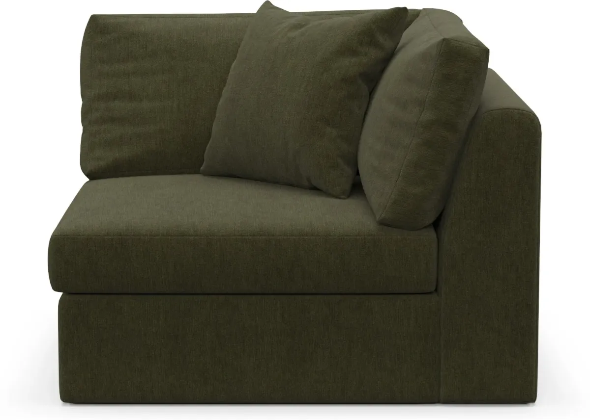 Collin Foam Comfort Corner Chair - Marina Moss