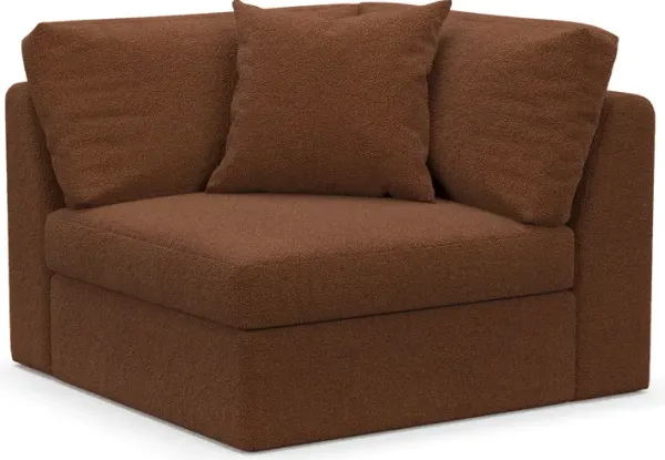 Collin Foam Comfort Corner Chair - Nora Chocolate